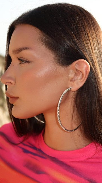 Ibiza Silver Hoop Earrings