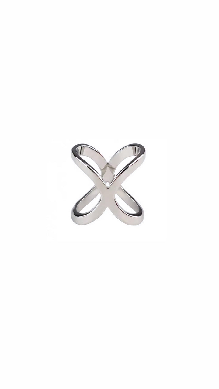 Capri scarf ring silver