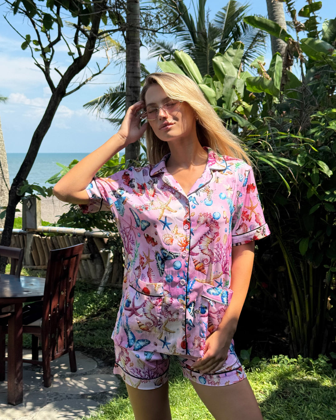 Amalfi Pink Shorts &amp; Shirt Set