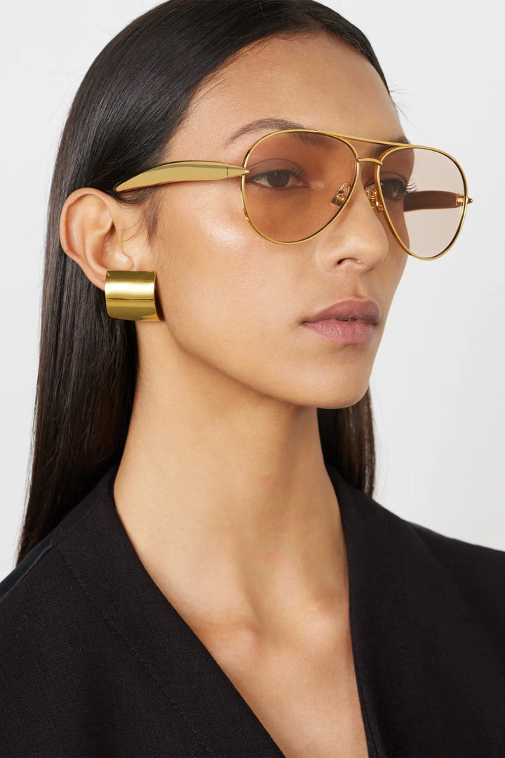 Positano Gold Aviator Sunglasses