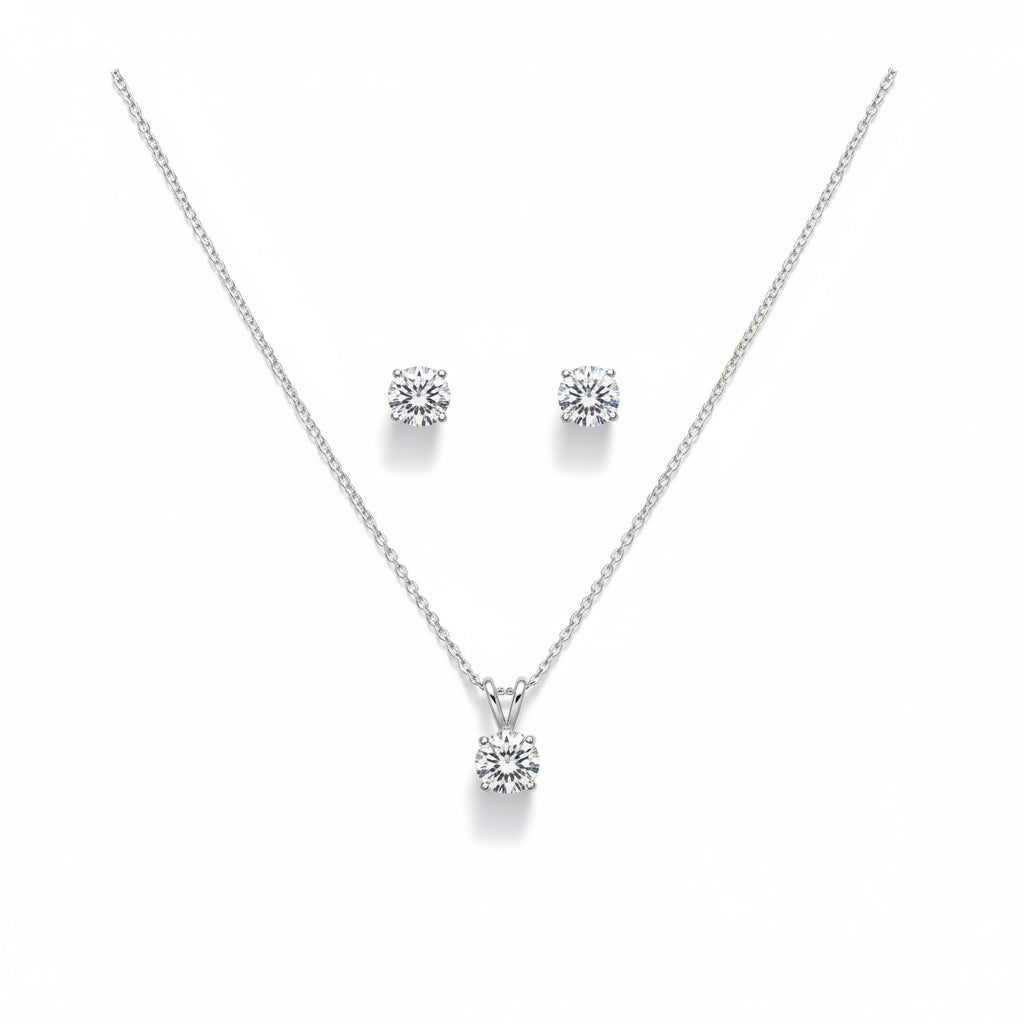 The Milan round stud set