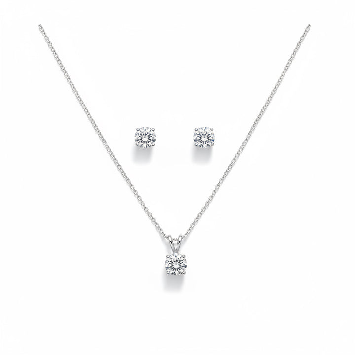 The Milan round stud set